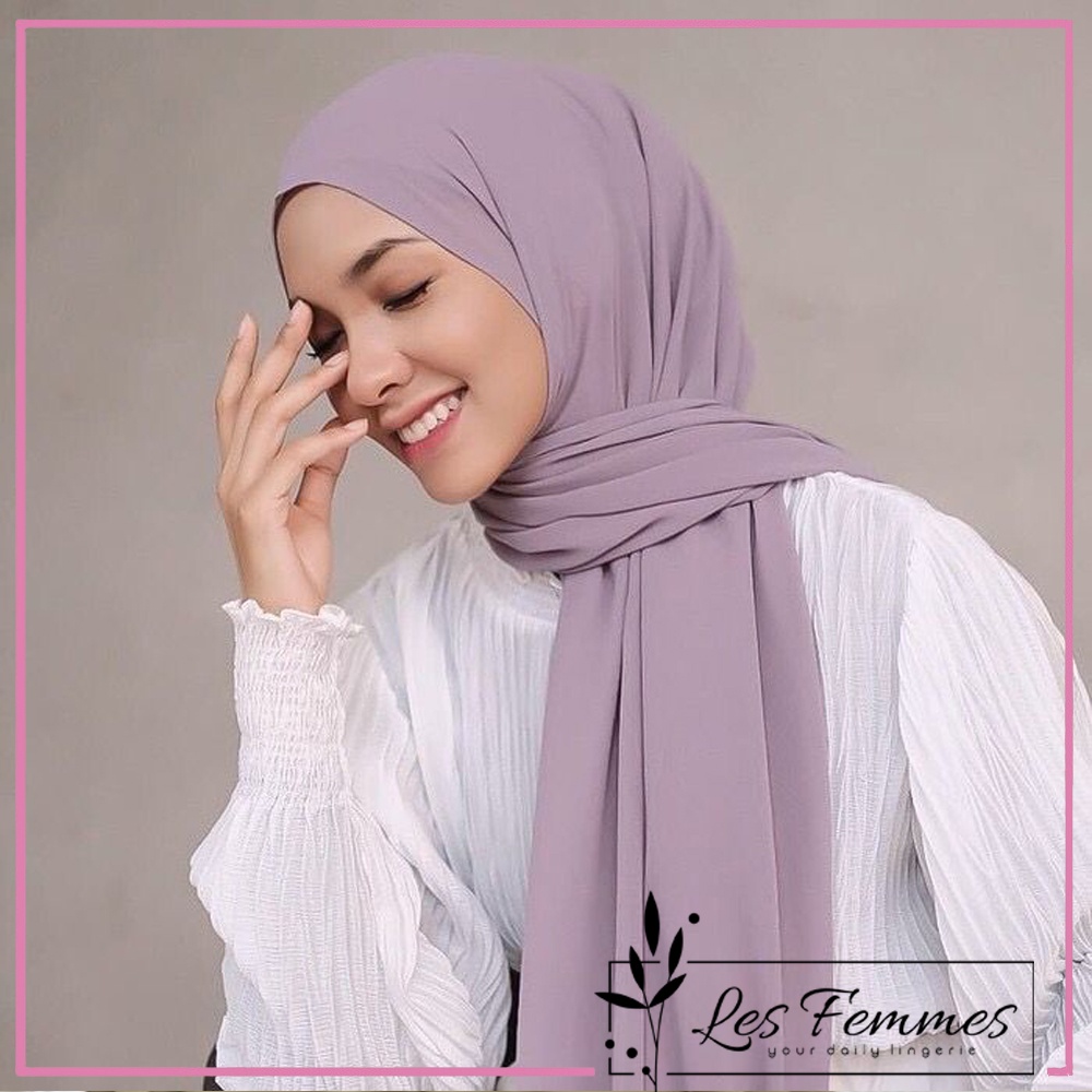 Pashmina diamond premium pollycotton/hijab wanita muslim simple style