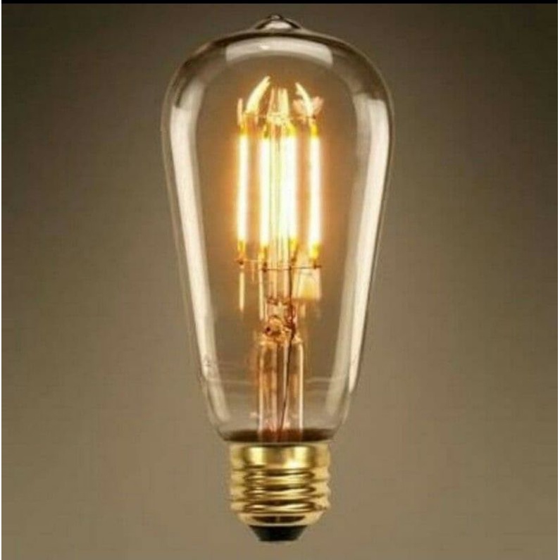 Lampu led filamen / edison / cafe / retro / classic e27 st64 4w