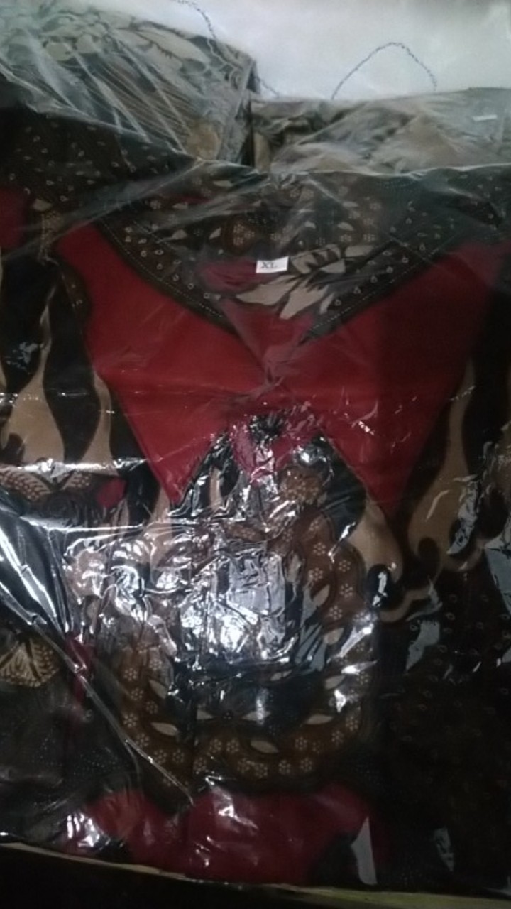 Baju Batik Pria Slimfit Big Size M L Xl Xxl Atasan Kemeja Batik Lengan Panjang Original