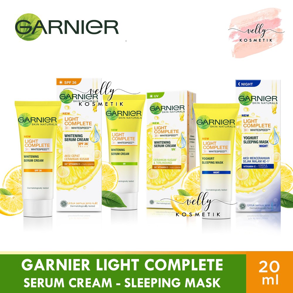 Jual Garnier Light Complete Bright Complete Uv Yuzu Serum Cream