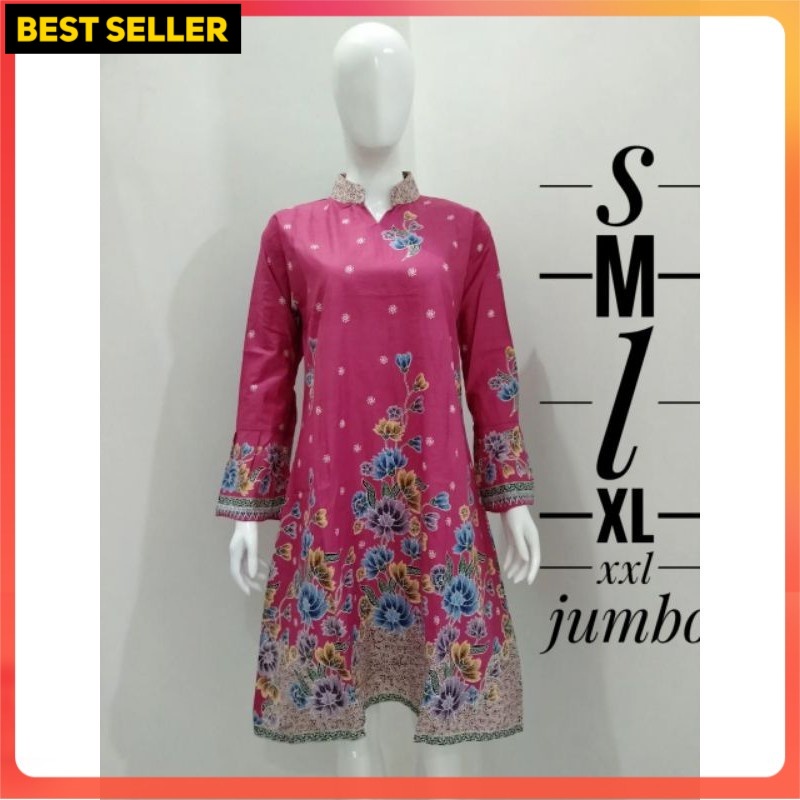 Tunik batik cb068 tunik s m l xl xxl jumbo