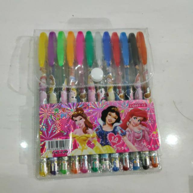 Pulpen/ballpoint/pena Glitter 12 Warna Grosir Murah