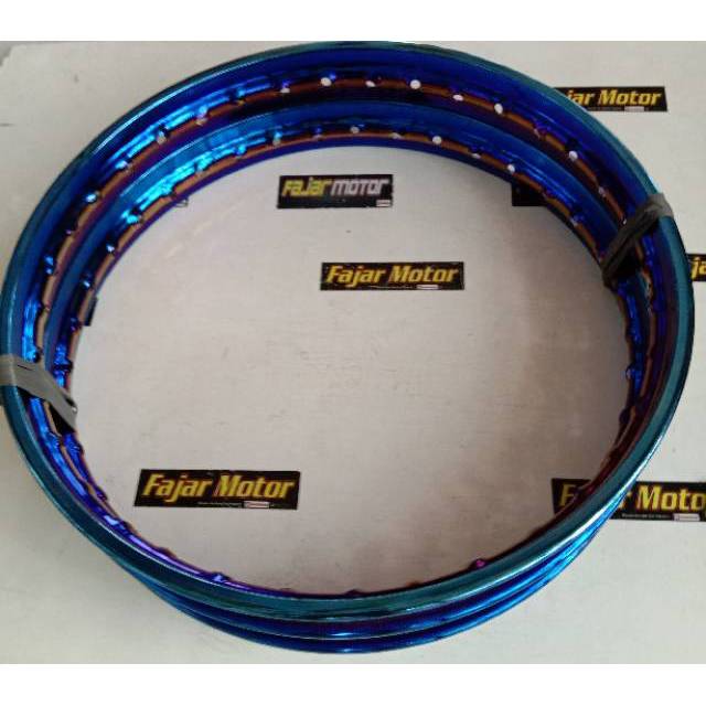 OBRAL VELG FAST BIKES JARI JARI BESI 140 RING 17  BLUE GOLD