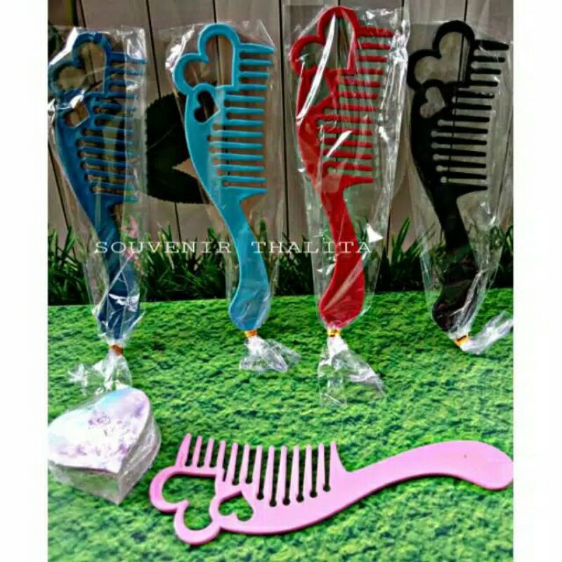 Souvenir Sisir Love IMPORT JUMBO Kemasan PLASTIK Souvernir Hadiah Pernikahan Sovenir Murah 100PCS