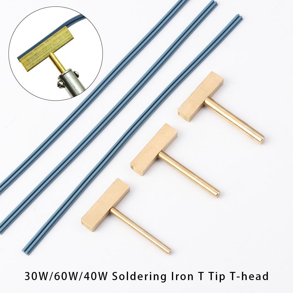 Populer Soldering Iron Tips Hot Press 30W 60W 40W Kabel Karet T-Soldering