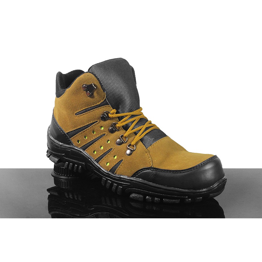 SM88 - COD Sepatu Cowok Keren Crocodile Macan PDL TAN Boots Safety Pria Outdoor Hiking Tracking