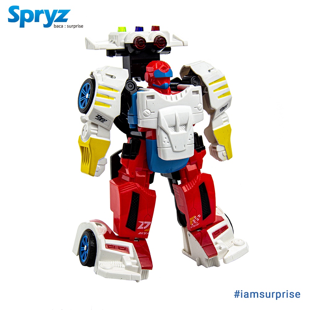 Spryz Revamp Justice Maxx - Mainan Mobil Robot Transformer