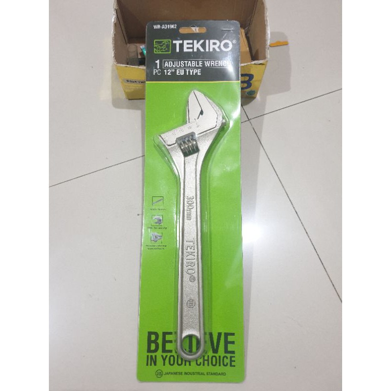 KUNCI INGGRIS TEKIRO 12&quot; KUNCI BACO ADJUSTABLE WRENCH TEKIRO 12&quot;