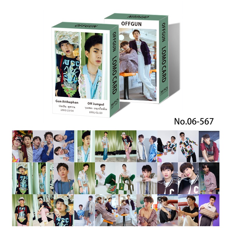 30pcs / Kotak Kartu Foto Album LOMO F4 BRIGHT WIN OFFGUN Krist Singto OhmNanon Yin War