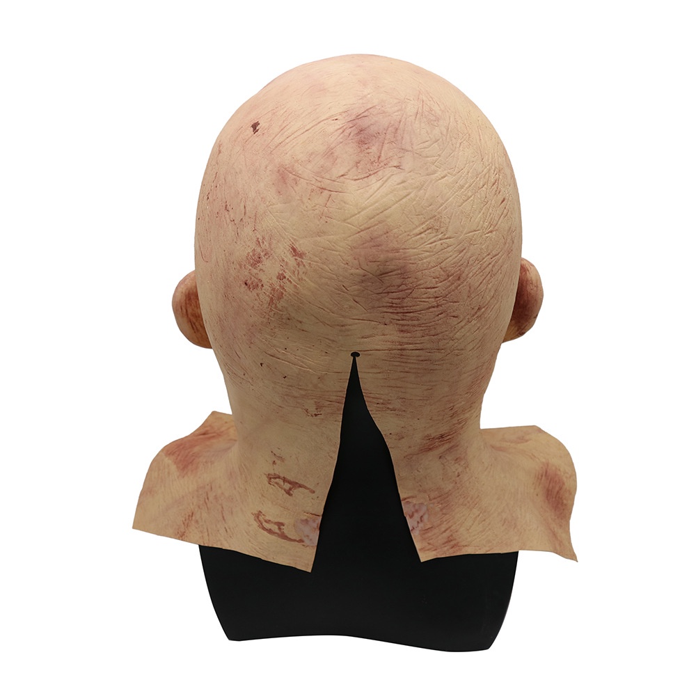 TOL-80 topeng latex full head wajah terkelupas zombie halloween mask prank pesta kostum