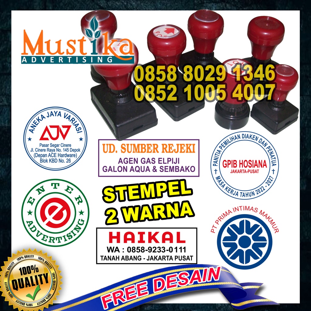 

STEMPEL MURAH (2 WARNA)