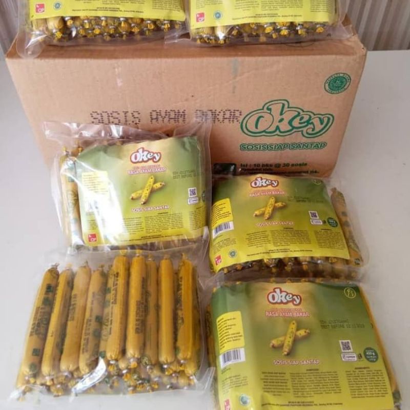 

Sosis OKEY Ayam Bakar Siap Santap (30 pcs X 15 gram)