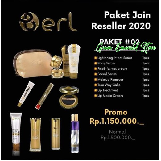 B erl JOIN RESELLER Paket 02 - Berl Cosmetics Hemat