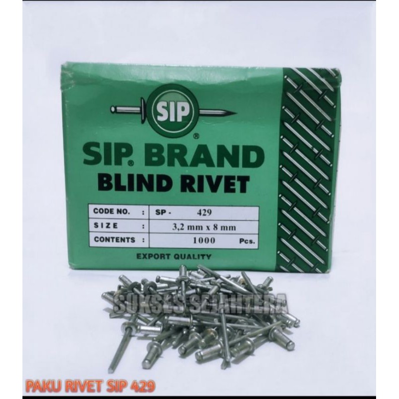 PAKU RIVET SIP UK 429 dan 423 ISI 100 PCS