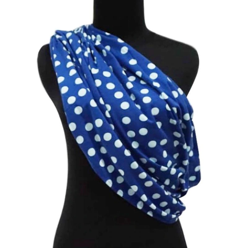 Obayito Baby Swaddle Polkadot Kaos Gendongan Bayi Geka biru SML