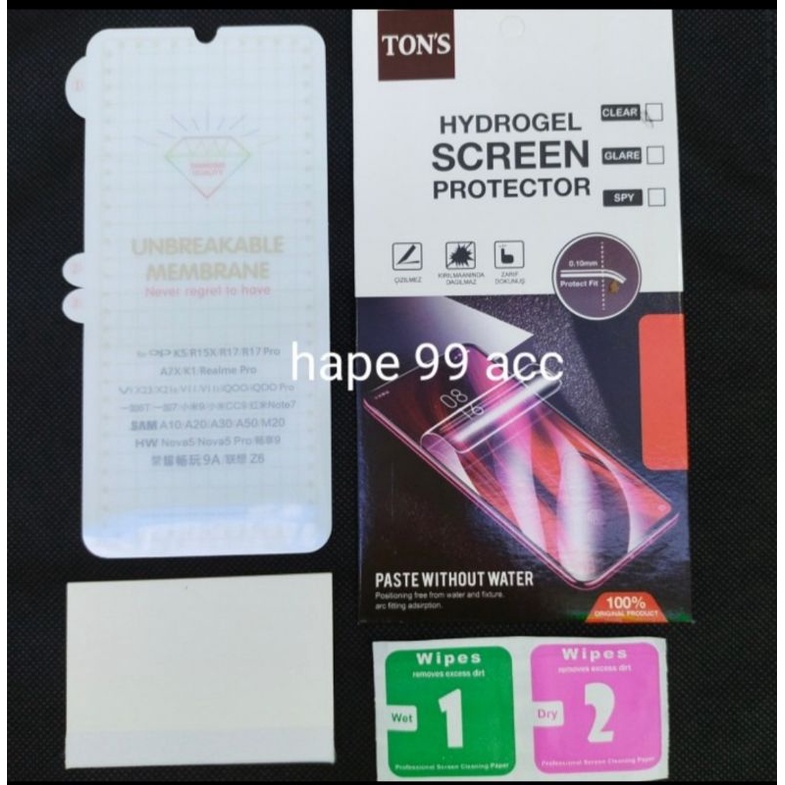 Redmi Note 8 anti gores hydrogel clear screen protector