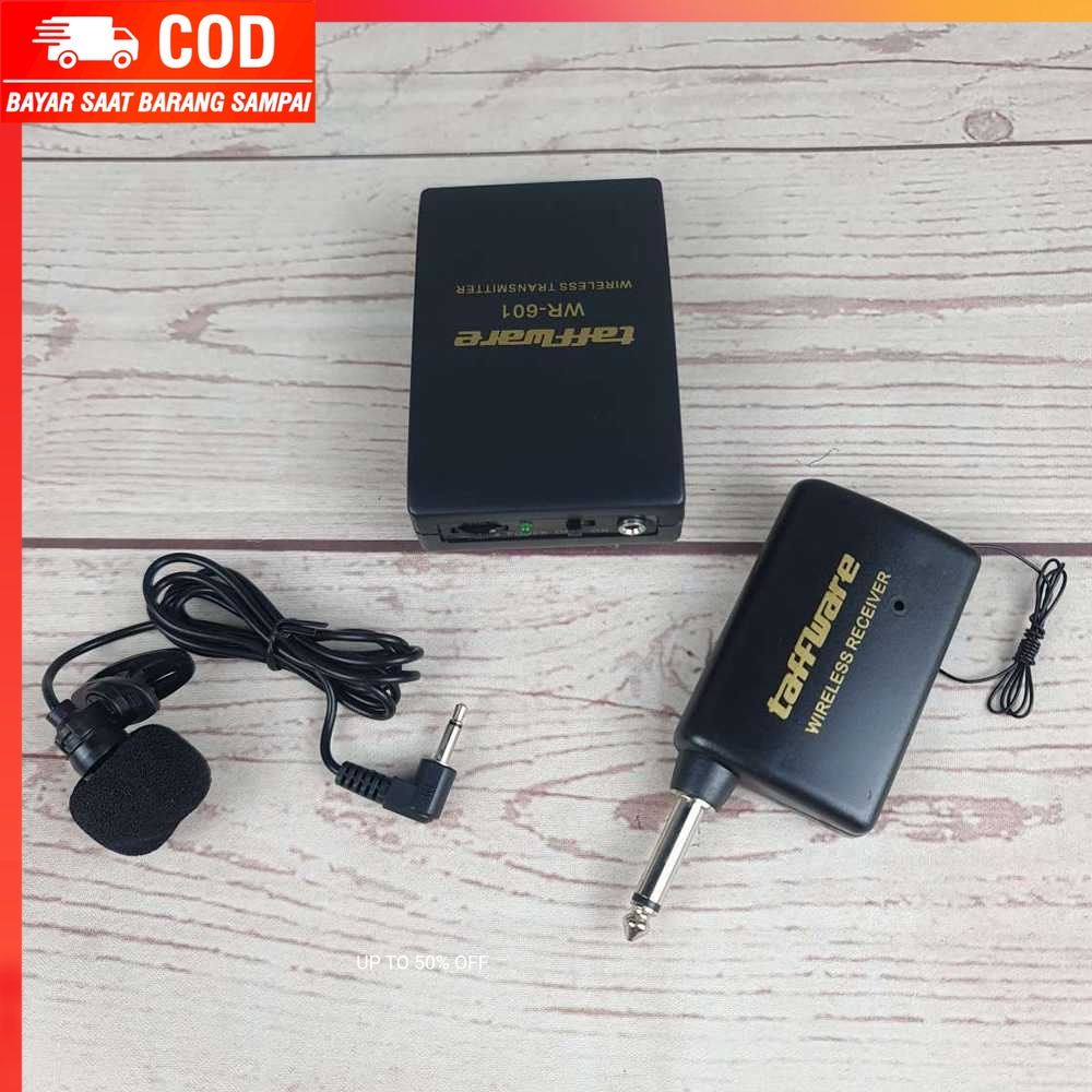 (100% BARANG ORI) Taffware Wireless FM Transmitter Receiver Pro Microphone WR-601