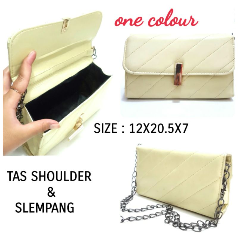 SHOULDER BAG DAN SLING BAG WANITA WARNA KREM TERMURAH