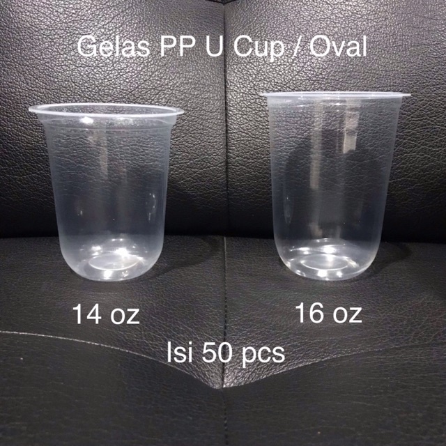 Jual Gelas Plastik Ovalgelas Ovalcup Pp Ovalcup Ucup Oval U Tanpa Tutup Ukuran 1416 Oz 2246