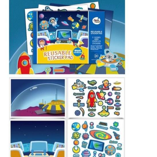 

™ Joan Miro reusable sticker pad - buku sticker pasang ulang ✤