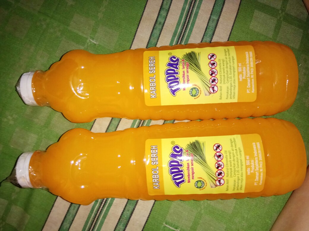 Toppas Karbol Sereh  500ml & Karbol Kopi