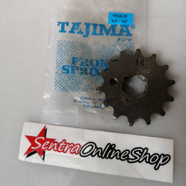 Gir gear depan Vega zr jupiter z 2010 420 14T Tajima