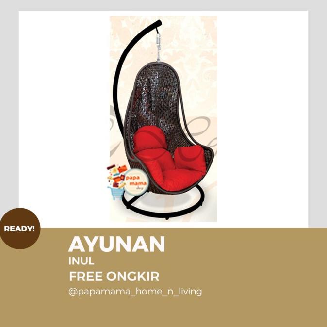 Kursi Ayunan Gantung Rotan Murah - Kursi Ayunan Gantung Inul - Medan