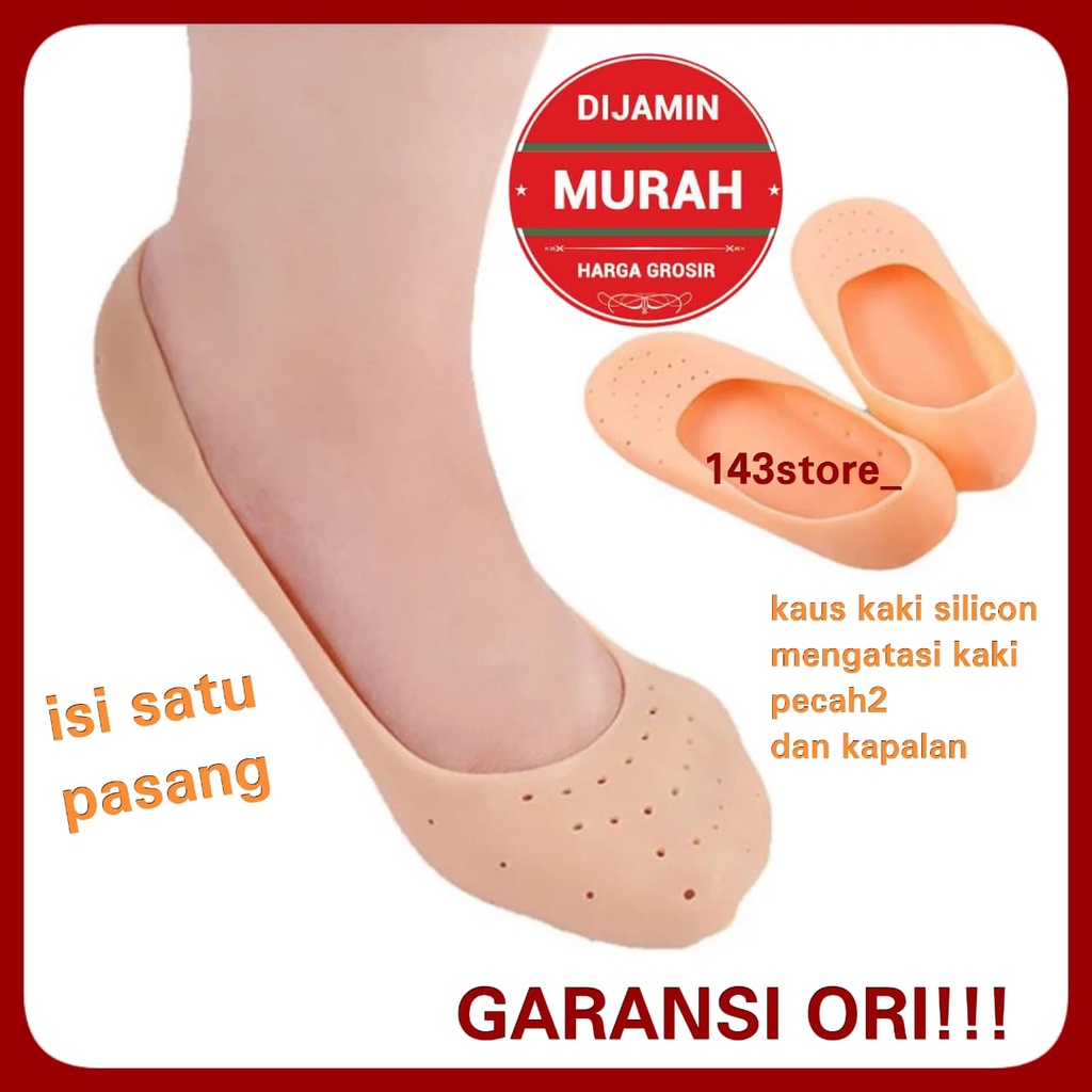 INSOLE SEPATU WANITA KAUS KAKI SILICON ANTI KAKI KAPALAN SOL GEL SILICON SOLUSI KAKI PECAH