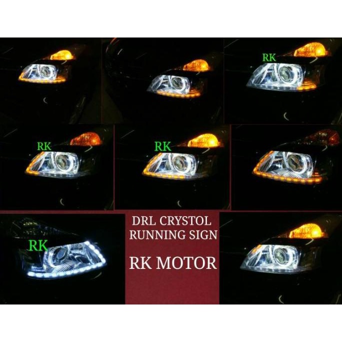 Lampu Led Alis Aes Crystol Telescopic | Led Alis Running | Drl Audi