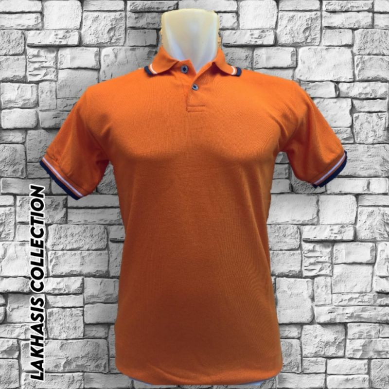 Kaos Polo Shirt Polos Kerah Hitam untuk Pria dan Wanita berbagai warna