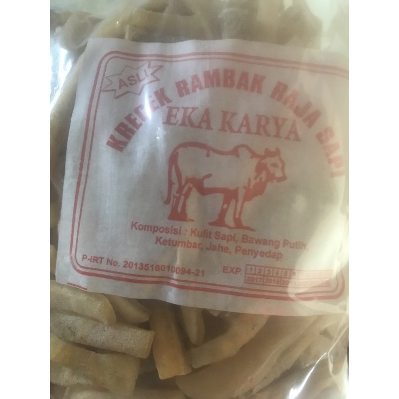 

kerupuk rambak dari kulit sapi asli