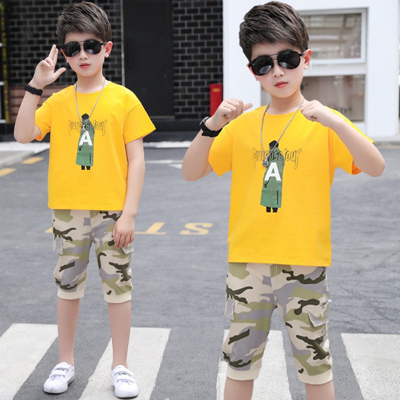 [ sale ] 4-6thn | Setelan Tshirt + Celana (1set) IMPOR Anak Laki-laki Pakaian anak Kaos Bayi A