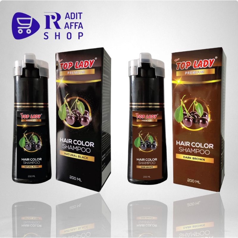 Top Lady Hair Color Shampoo Premium 200ml