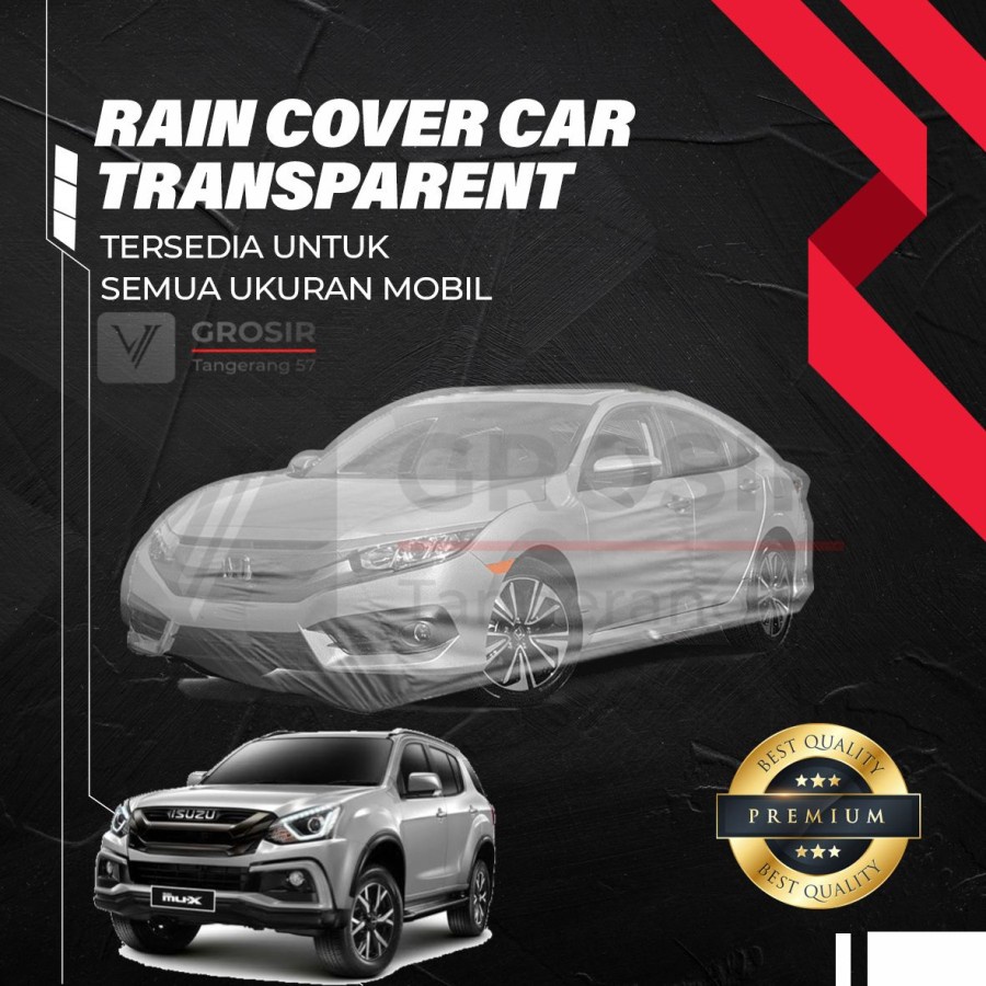 Sarung Mobil Transparan ISUZU MUX / Transparent Body Cover ISUZU MUX
