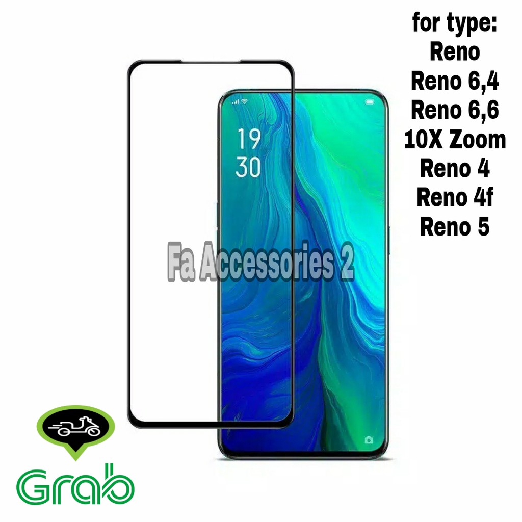 Tempered glass 5d full lem OPPO RENO 4 4F 5 4pro pro F 6.4