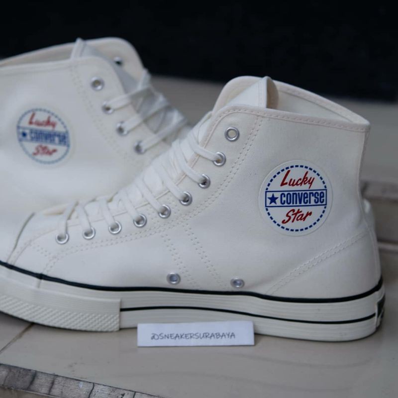 Converse Lucky Star Hi White Egret