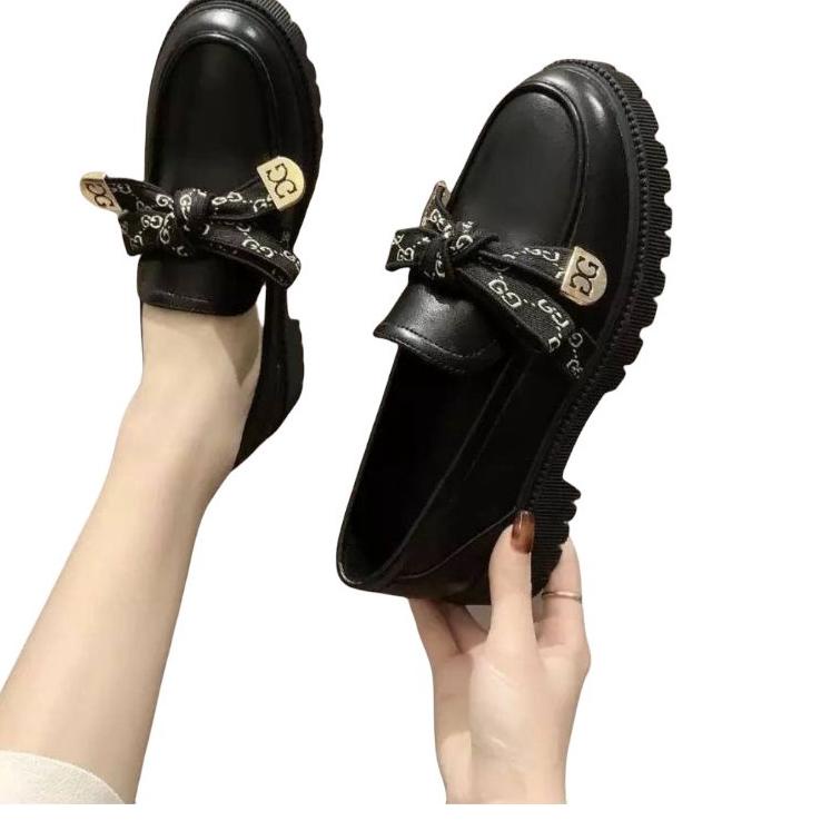 (MENARIK) SEPATU WANITA DOCMART NADIEN BOW 2 COLOUR IMPORT / Korean Style oxford shoes 0972 / Sepatu