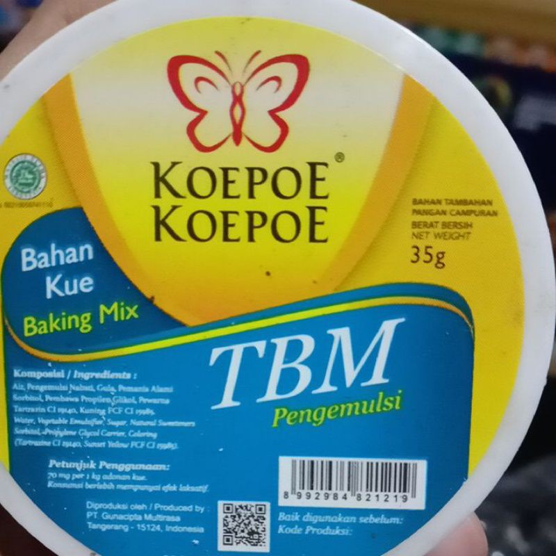 

TBM koepoe koepoe pengemulsi baking mix