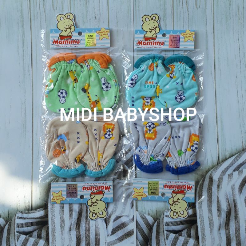 1 Set Sarung tangan dan kaki bayi Mamimu Premium Quality