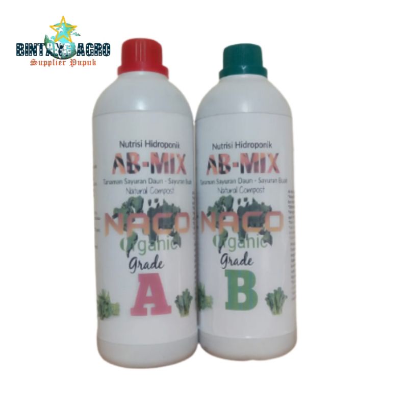 AB MIX 2Liter Pupuk Nutrisi Hidroponik / AB Mix Sayuran dan Sayuran Buah / Promo AB Mix 2 Liter