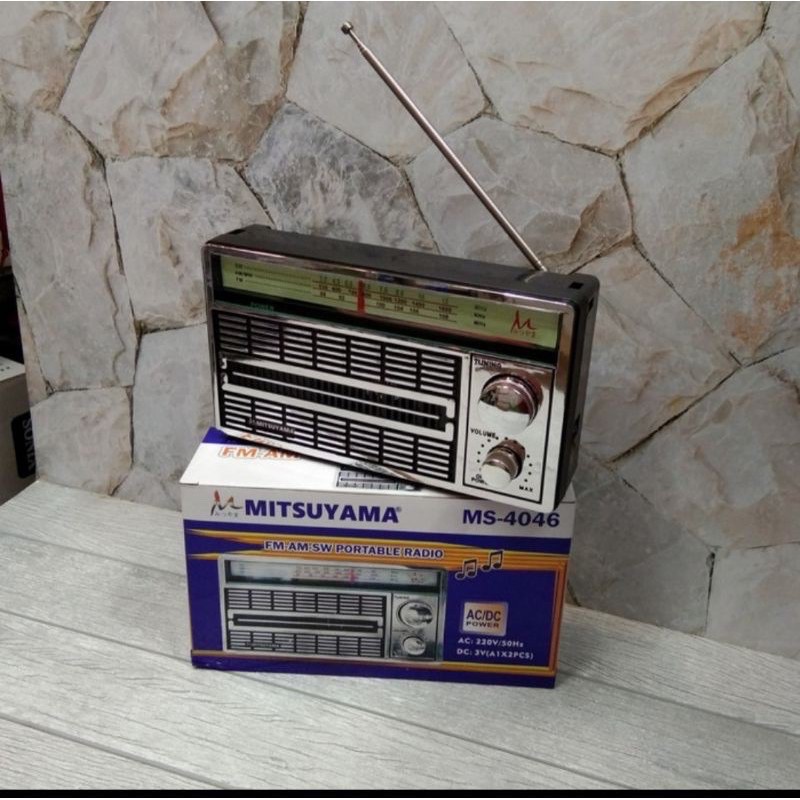 RADIO AC DC MITSUYAMA 4046 RADIO FM AM RADIO KLASIK JAMAN DULU