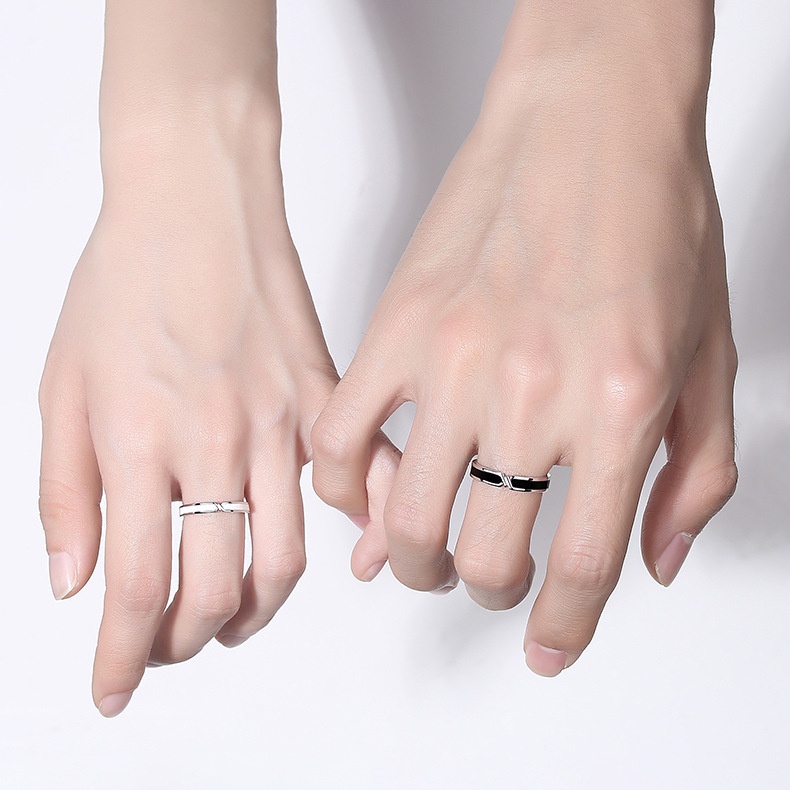 Cincin Pasangan Pandora Bahan 925 Silver Untuk Hadiah Valentine