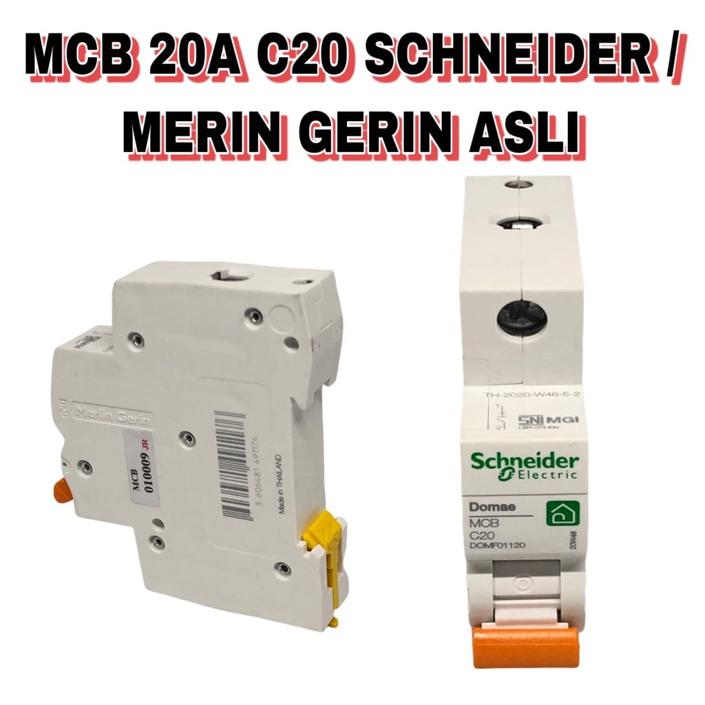 MCB 20A C20 SCHNEIDER /MERLIN GERIN ASLI