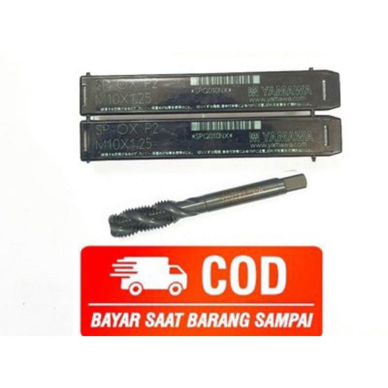 Tap mesin.tap manual yamawa SP. M10x1.25 .spiral. yamawa japan
