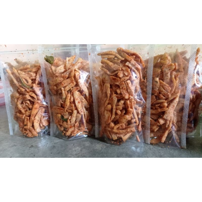 [BASRENG] Basreng Stik Panjang Pedas daun  Original asin ada kerupuk seblak keripik jablay makaroni somay mini sebring keripik kaca sebring 55gr