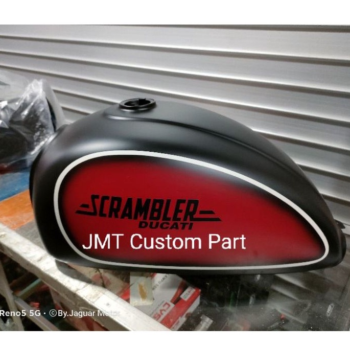 Tangki Custom Japstyle Motif Scrambler Ducati