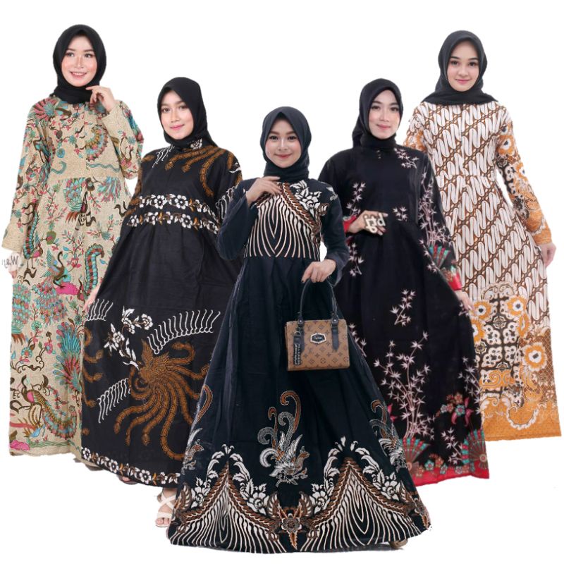 GAMIS BATIK JUMBO BUSUI XXXL XXXXL XXXXXL 3L 4L 5L 5XL LD 120 130 140 MOTIF AHY AYAM KIPAS MORENA