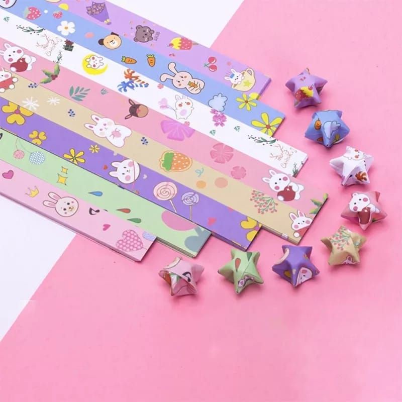 

kertas lipat bintang, kertas origami lipat bintang