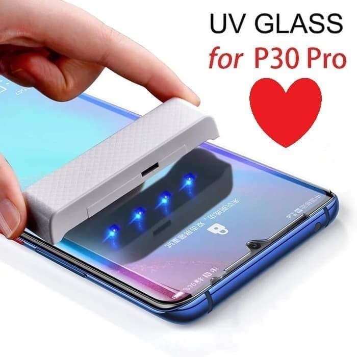 Nano Liquid UV Light Curved Glass Full glue HUAWEI P30 PRO antigores