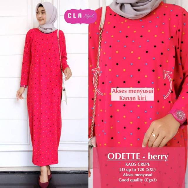 Odette Maxy, maxi dress, dress muslim, dress busui, gamis, gamis busui, gamis Jumbo, gamis kekinian